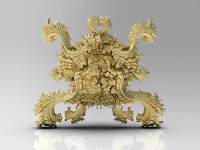 Fractal - Kleinian - 2Fold 3D print model