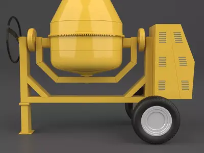 Concrete mixer 1 3D model