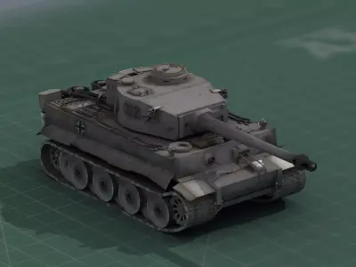 Panzer VI Tiger Tank 3D model