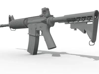 Gun M416-PUBG Weapon 3D model