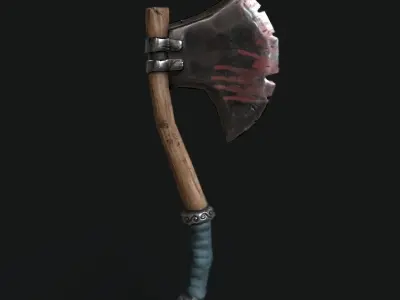 Game Ready Axe Low-poly 3D model