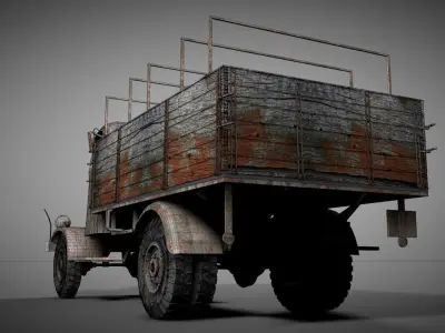 Rusty Truck 3D model