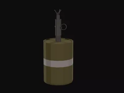 Bouncing Betty S-Mine Low Poly Low-poly 3D model