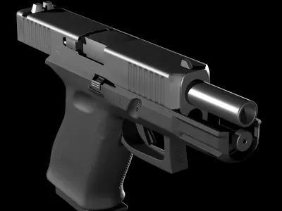 Glock 19 gen 5 Low-poly 3D model