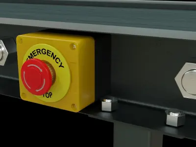 Motorized Conveyor Belt 3D model purchase