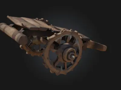 Wooden Cart  Versatile Classic for Rustic Scenes 3D model