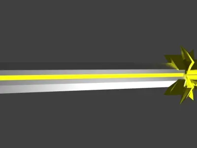 Golden Ancient Sword 3D model