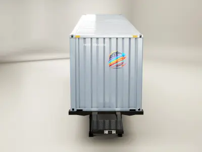 ISO Shipping Container Semi Trailer  purchase 3D model