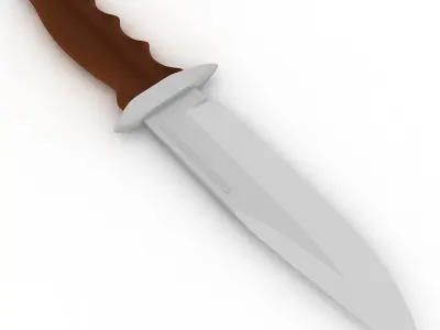 Survival Knife 3D model purchase