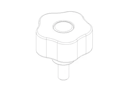 Lobe Knobs 3D model