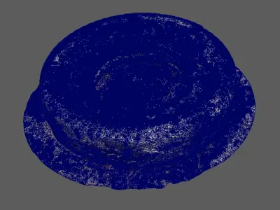 An old worn out Tyre of heavy vehicle 3D model