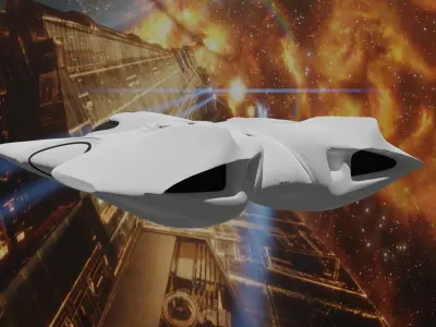 Chamaleo spaceship 3D model