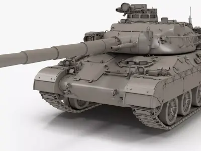 French Tank AMX-30b2 3D model