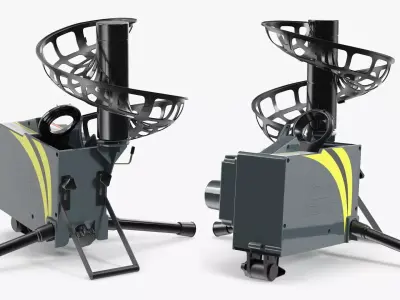 SKLZ Catapult Baseball Pitching Machine Grey 3D model