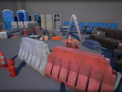 Industry Props Pack 2 Low-poly 3D model