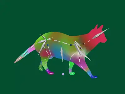 Calico Cat Free 3D model