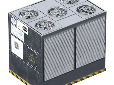 Rooftop Unit 3D model purchase