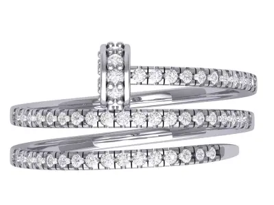  Adjustable Nail Ring For Women Ring 3D print model