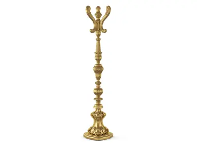 Gold Coat Tree 3D model