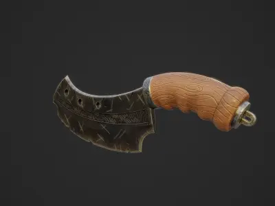 Hand Blade - Weapon Low-poly 3D model