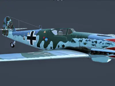 Me 109K 4 Free 3D model
