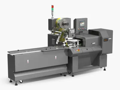 Bakery Foods Packaging Machine 3D model