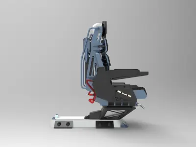 Pilot seat c 3D model