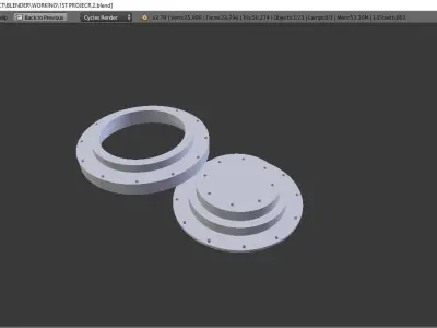 3D Gear three lamps 3D model