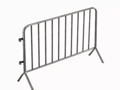 Fence Barrier 07 Low-poly 3D model