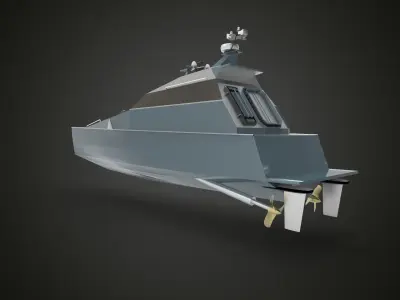 Fast Patrol Boat thunderchild 3D model