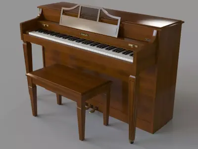 Baldwin Howard Spinet Piano 3D model