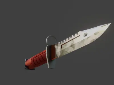 Knife m9 from cs go Low-poly 3D model