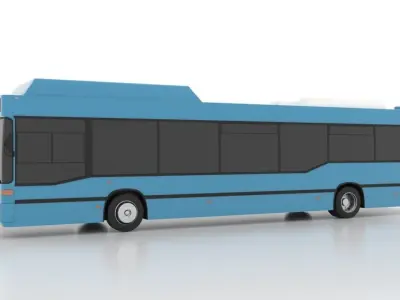Mercedes-Benz O405NU CNG Low Low-poly 3D model