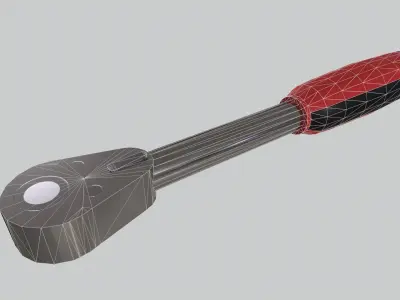 Ratchet Wrench Low-poly 3D model