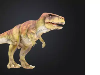 Realistic T-Rex 3D Model High-Quality Dinosaur Asset Low-poly 3D model