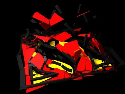superman logo animated Low-poly 3D model