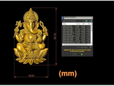 Ganesh Artwork-29 3D print model