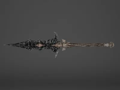 Spear - Line Breaker Low-poly 3D model