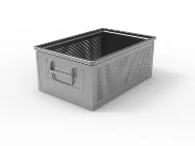 Stackable Steel Box  3D model