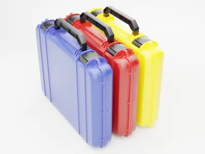 KIT TOOL CASES Low-poly 3D model