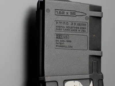 PMAG 30 AR 300 BLK Gen M3 Low-poly 3D model