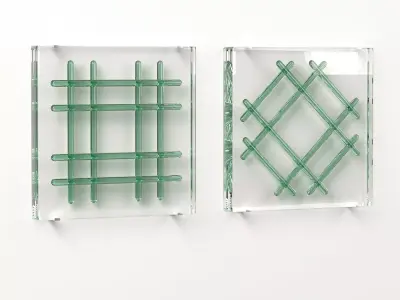 Wall Glass Blocks - Decorative Frame - Grids - Part 8 3D model