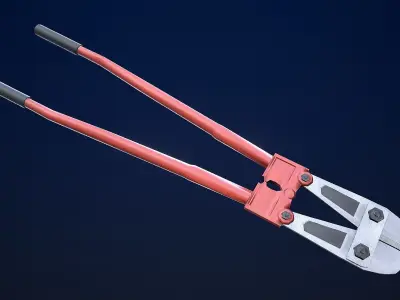 Bolt Cutter 1 Plus 1 PBR Game Ready Low-poly 3D model