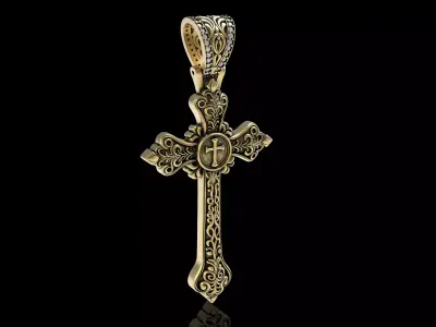 Designing Cross Pendant 3D print model