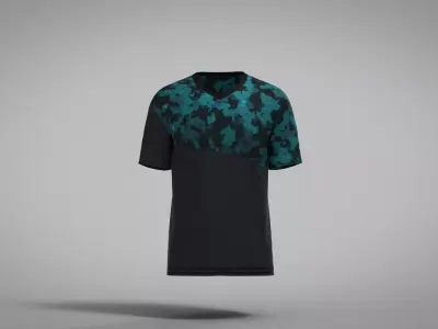 Military Outfit - T-shirt Low-poly 3D model get
