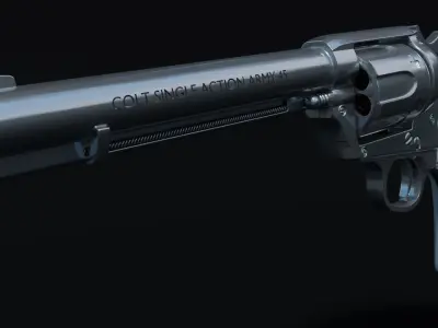 Colt Single Action Army Revolver 3D model purchase