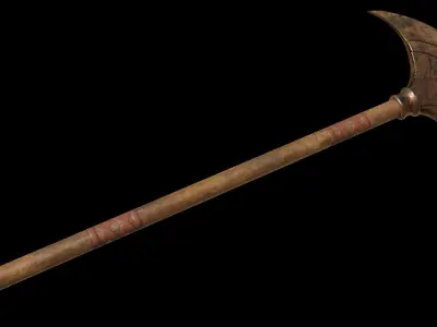Egyptian Palm Axe Low-poly 3D model