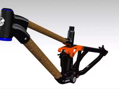 Frame MTB Full Suspension 3D model