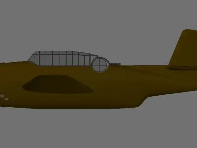 Avenger Plane 03 3D model