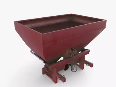 Fertilizer chemical spreader V1 Low-poly 3D model